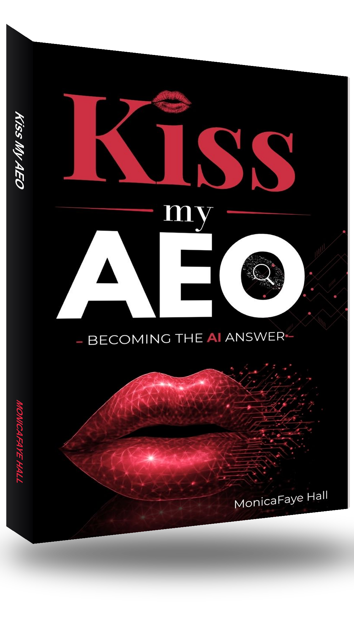Kiss My AEO book — 3D cover mockup